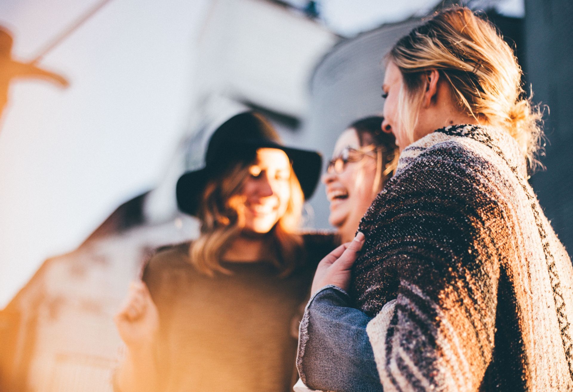 Image of girls talking and having fun