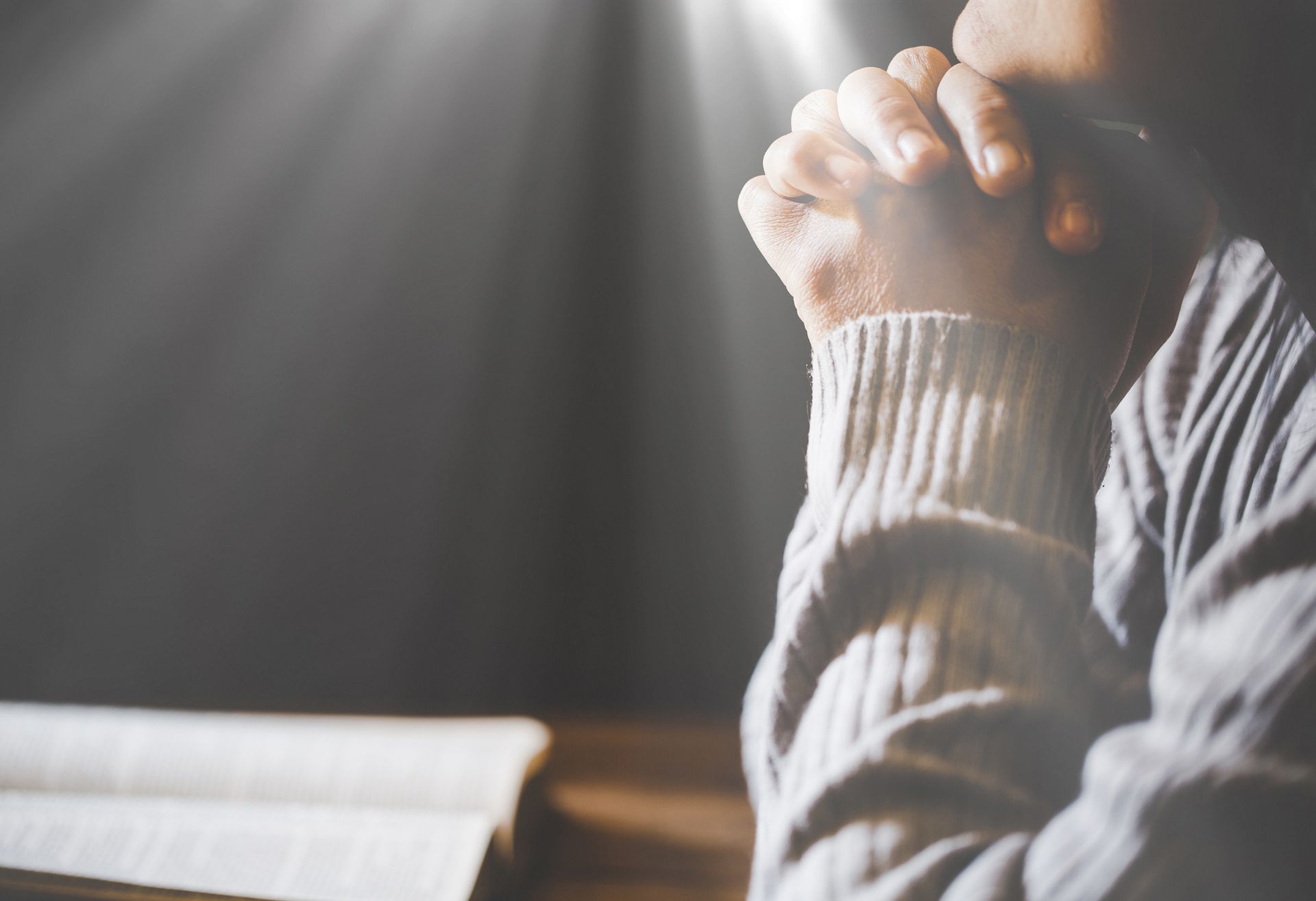 A person praying