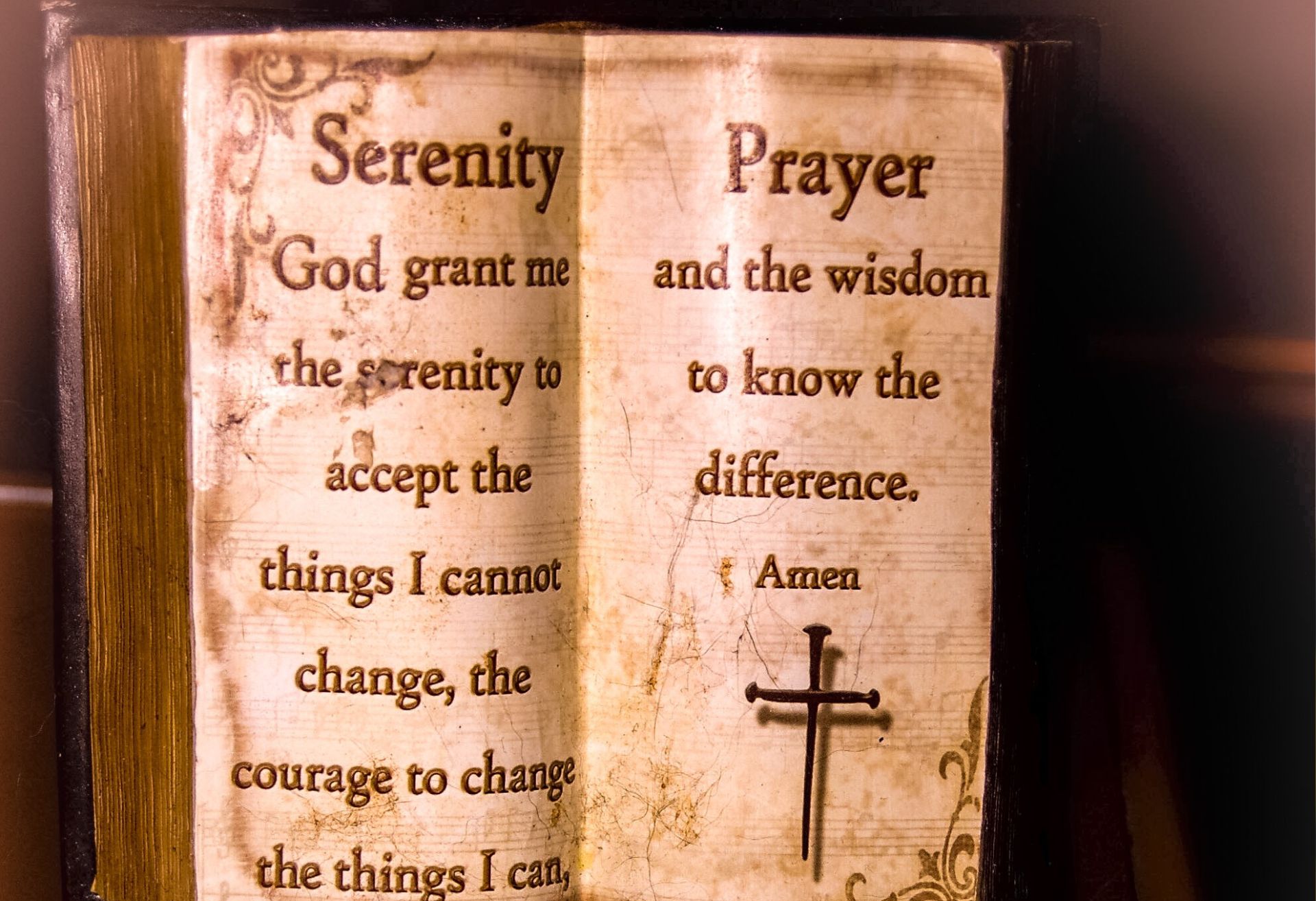 Photograph of the Serenity Prayer